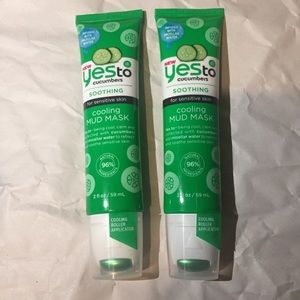 2 X yes to cucumbers soothing cooling mud mask